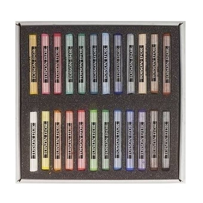 Set 24 culori creta uscata pastel, rotunda, Koh-I-Noor Toison Dor - Image 2