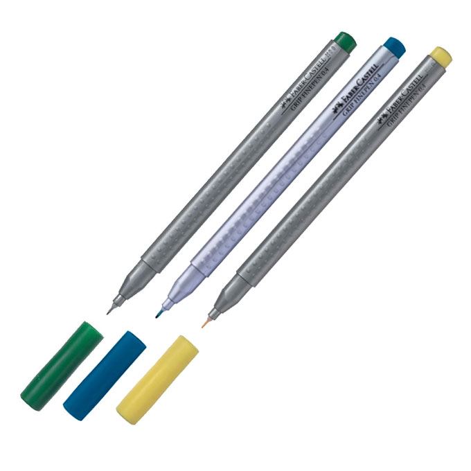 Liner, Varf 0.4mm, Grip Finepin, Faber Castell