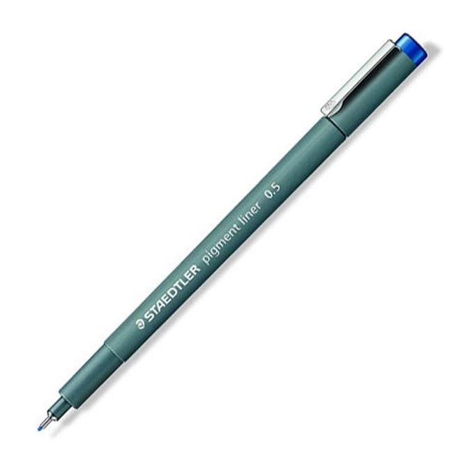 Liner Pigment Staedtler, Varf 0.5mm, albastru