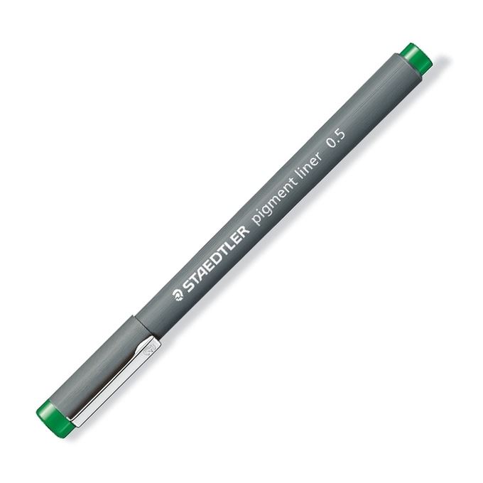 Liner Pigment Staedtler, Varf 0.5 mm, verde