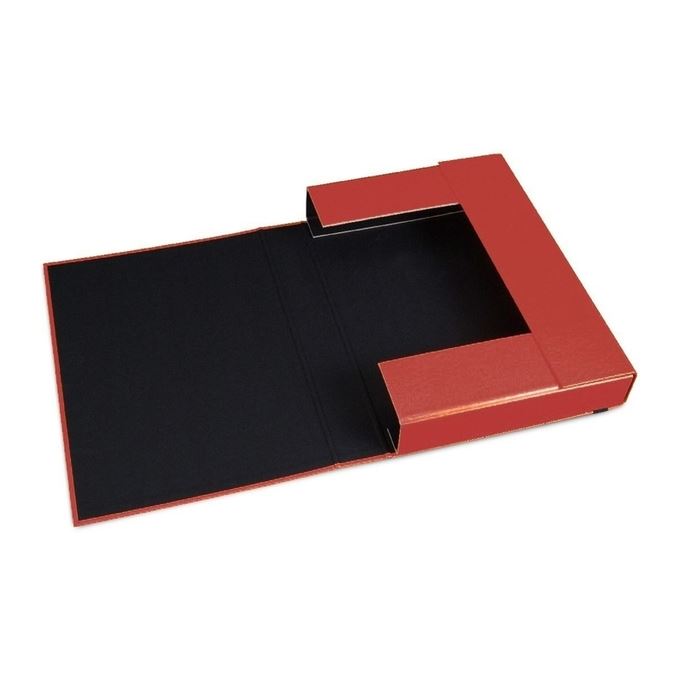 Mapa carton A4, cu elastic, Vaupe (55mm), rosu - Image 2