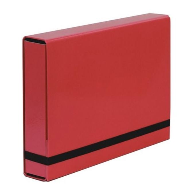 Mapa carton A4, cu elastic, Vaupe (55mm), rosu