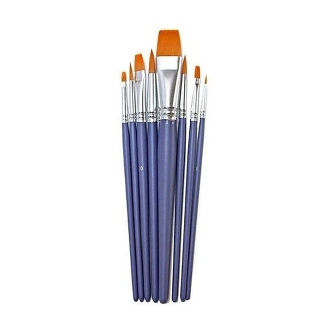 Set 8 pensule, 4 varf rotund, 4 varf lat, par sintetic, Pebeo
