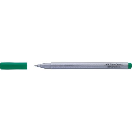 Liner, Varf 0.4mm, Grip Finepin, Faber Castell, Verde