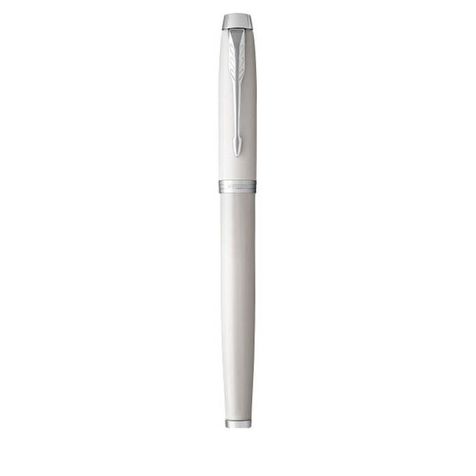 Set pix si stilou, White Lacquer CT, Parker, finisaje din Crom - Image 6
