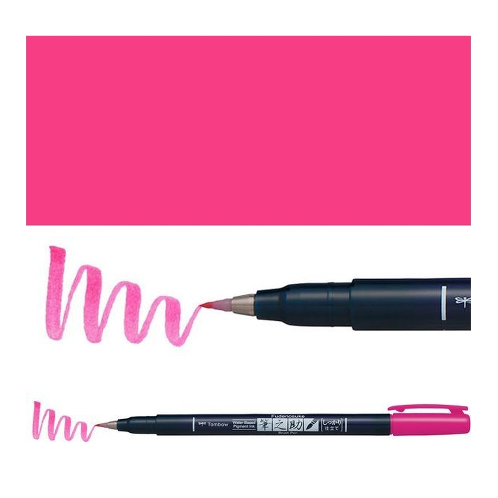 Marker Caligrafic, Tombow, Fudenosuke, WS-BH22, roz