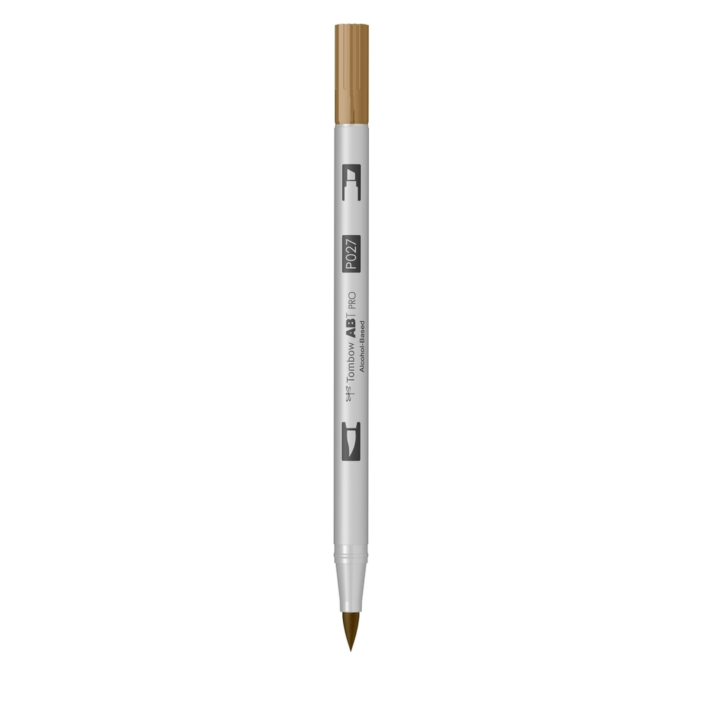 Marker Tombow ABT-PRO Dual Brush, 2 Varfuri, Marker si Pensula - ABT-P027, dark ochre - Image 2