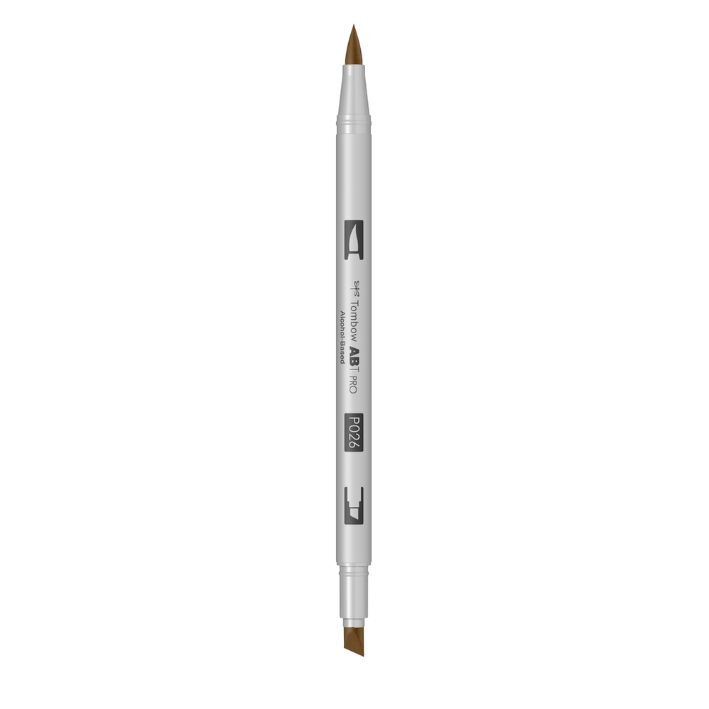 Marker Tombow ABT-PRO Dual Brush, 2 Varfuri, Marker si Pensula - ABT-P027, dark ochre - Image 3