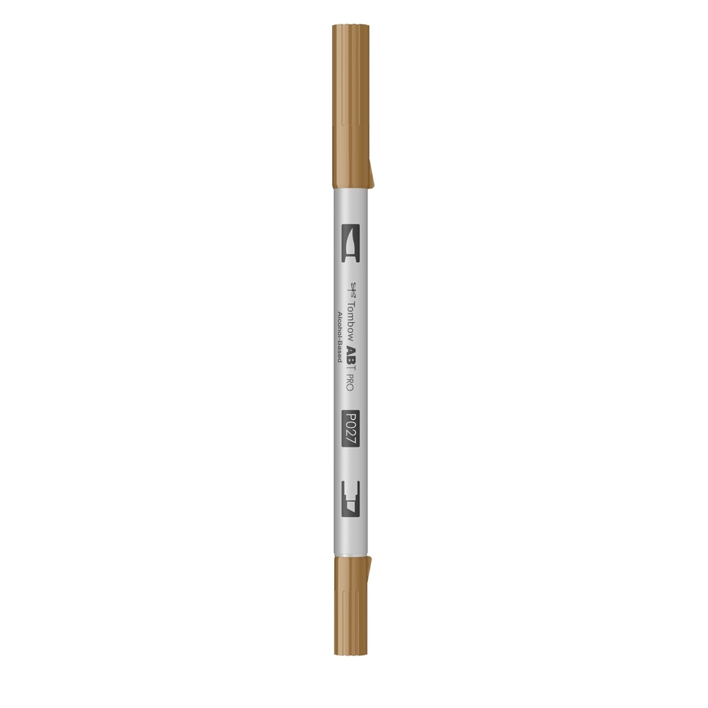 Marker Tombow ABT-PRO Dual Brush, 2 Varfuri, Marker si Pensula - ABT-P027, dark ochre - Image 4