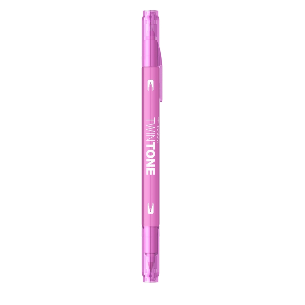 Marker Tombow TwinTone, cu 2 Varfuri - WS-PK79, candy pink - Image 4