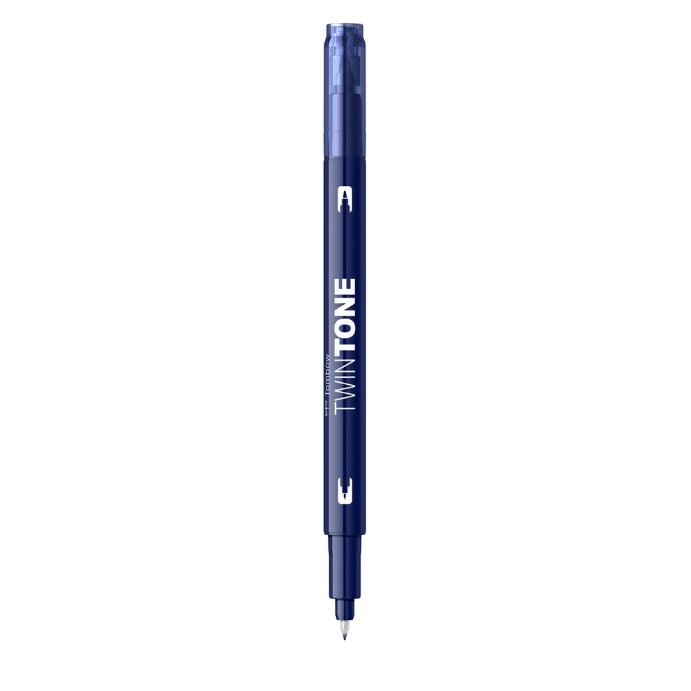 Marker Tombow TwinTone, cu 2 Varfuri - WS-PK42, navy - Image 2