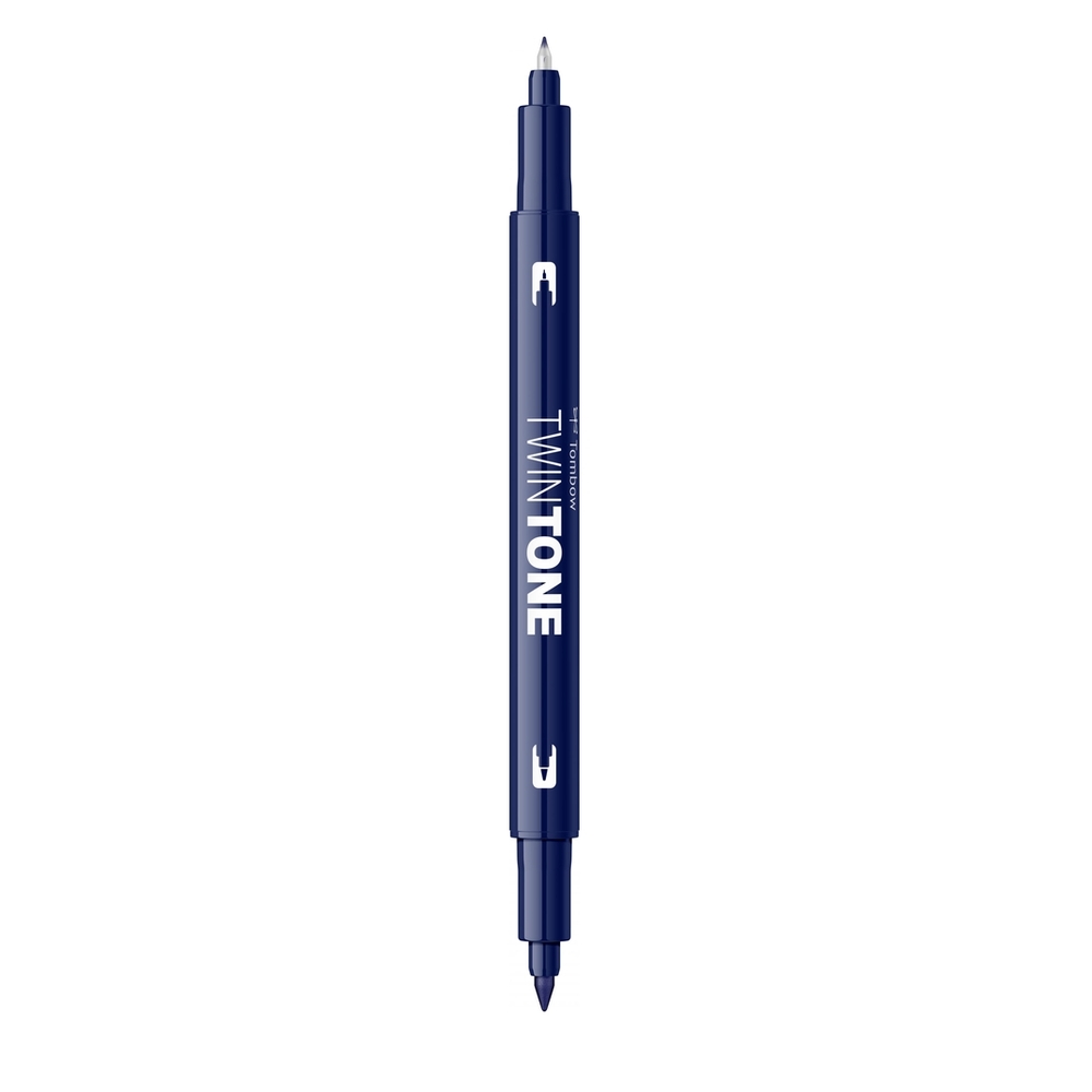 Marker Tombow TwinTone, cu 2 Varfuri - WS-PK42, navy - Image 3