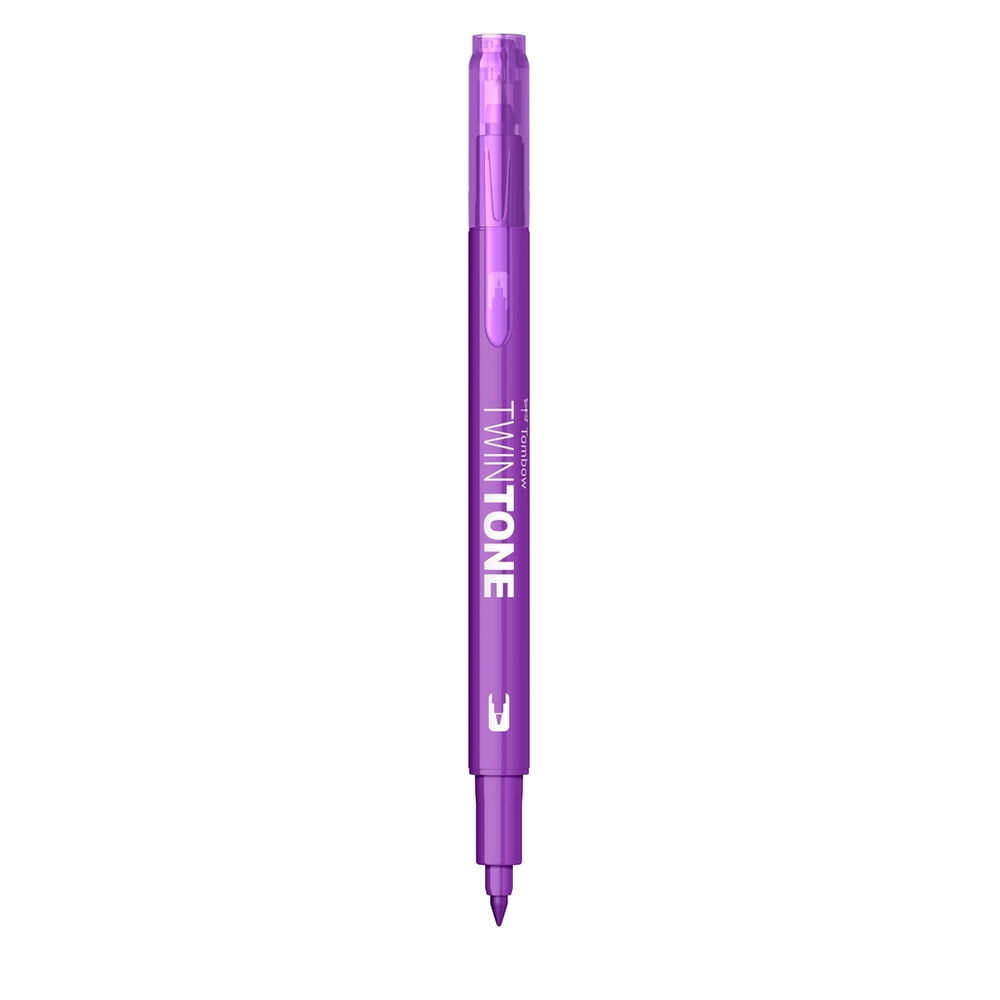 Marker Tombow TwinTone, cu 2 Varfuri - WS-PK19, violet