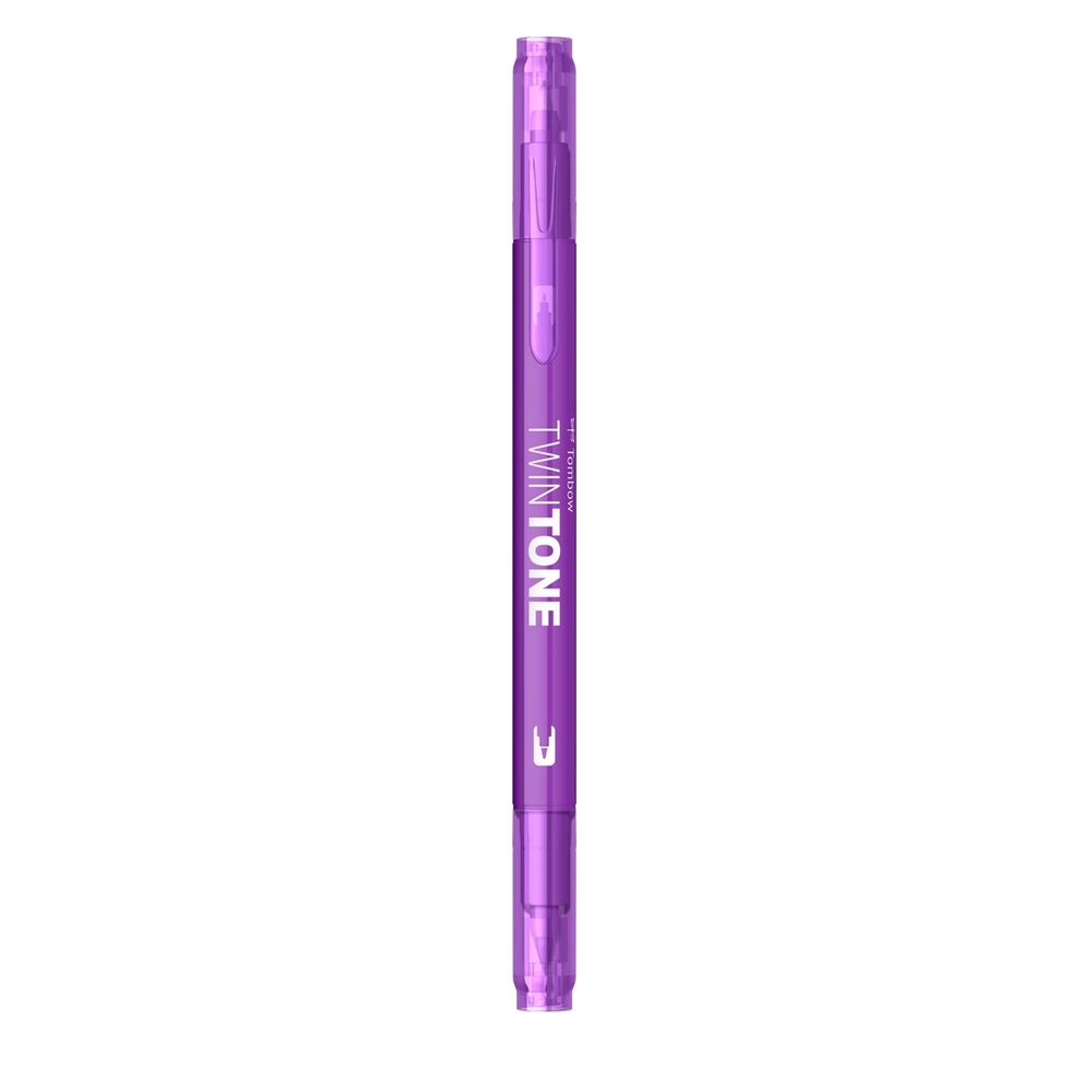 Marker Tombow TwinTone, cu 2 Varfuri - WS-PK19, violet - Image 5