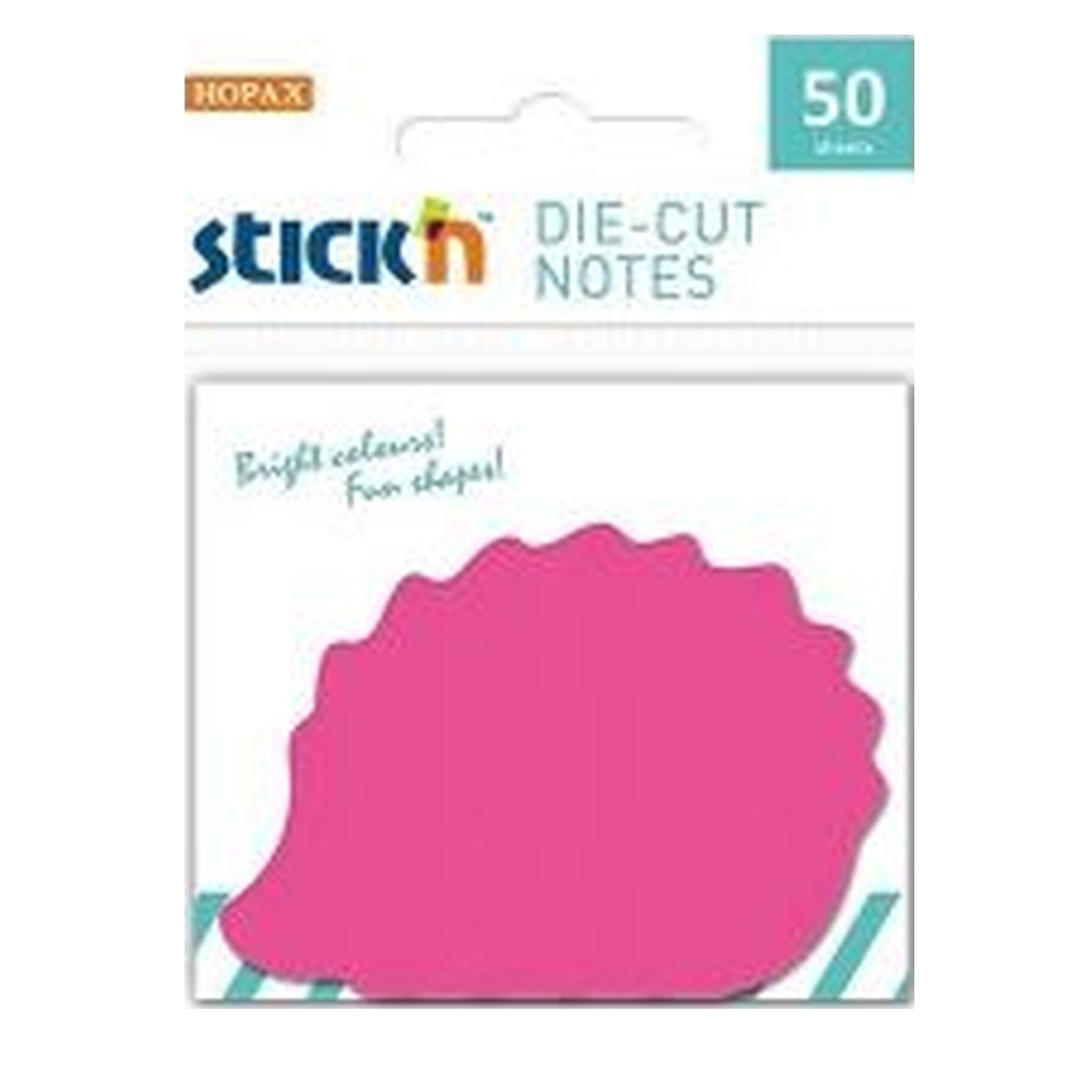 Notes Autoadeziv Arici 65x50mm Stick'n Roz Neon