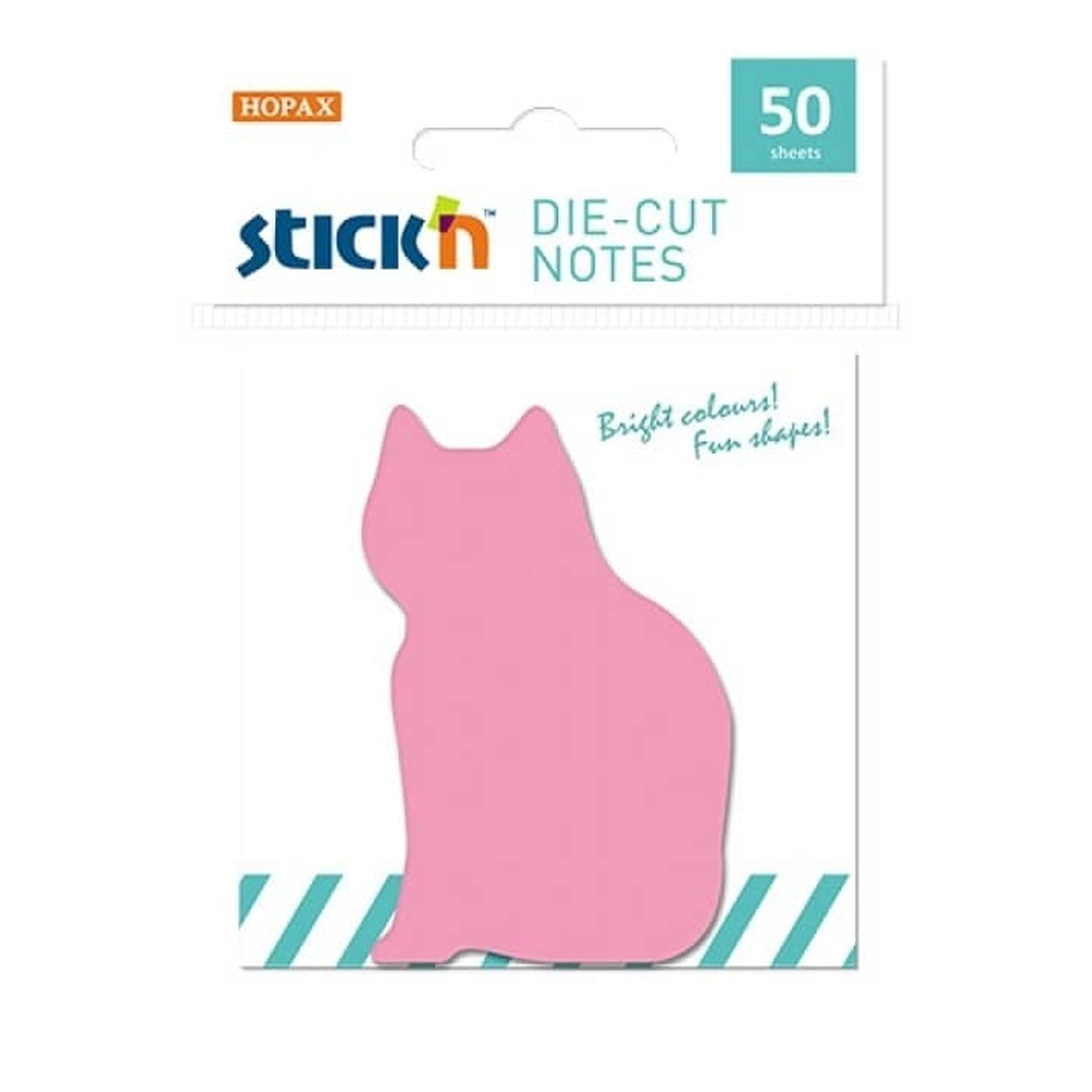 Notes Autoadeziv Pisica 65x50mm Stick'n Galben Neon
