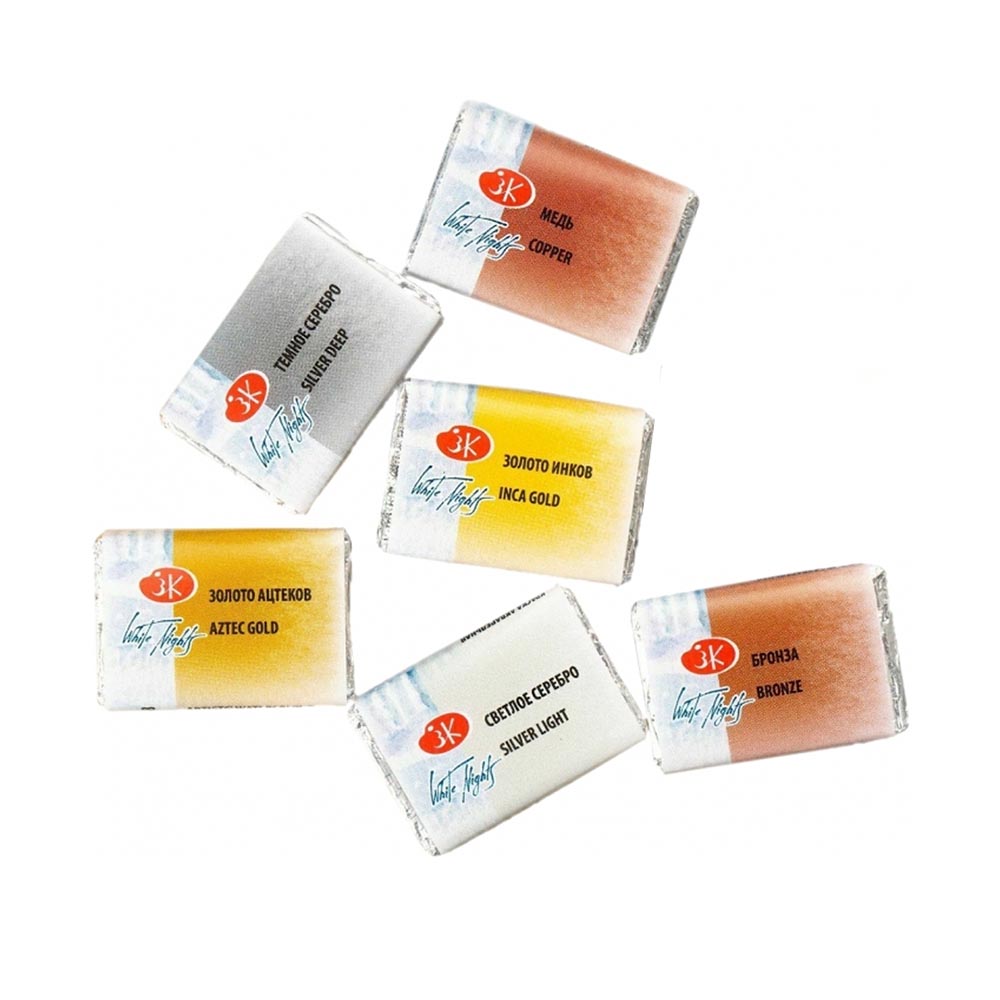 Pastile acuarela 2,5ml culori metalice Sonnet Nevskaya, Catalog