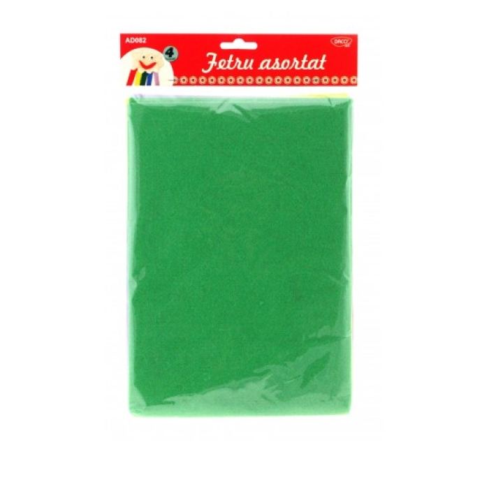 Accesorii craft fetru uni set 4, alb - Image 3