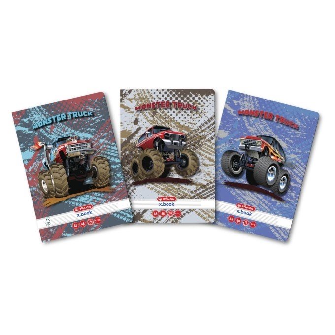 Caiet A5 48file dictando, Herlitz, Monster Truck 9487500