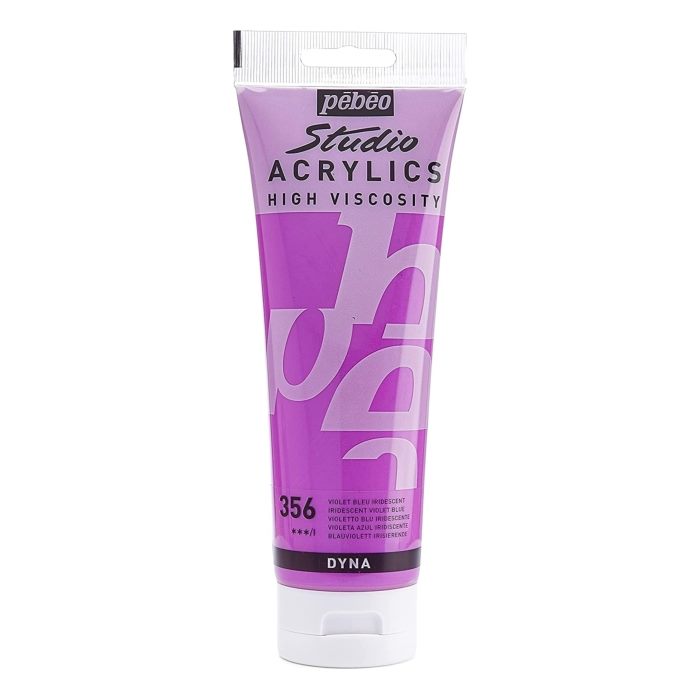 Culori Acrilice Pebeo Studio Acrylics, 250ml, Iridiscent Violet Blue