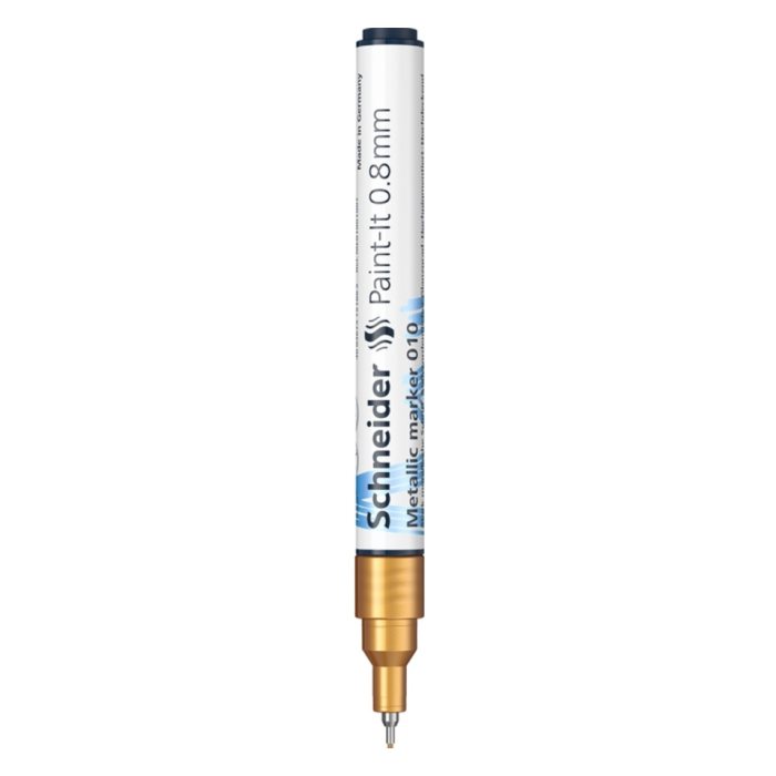 Marker Metalic, 0.8mm, Schneider Paint-It, 010 Gold Metalic - Image 2
