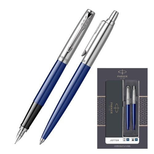 Set Pix si Stilou Parker Jotter, Albastru